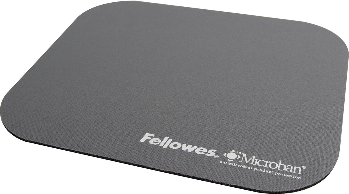 Fellowes - Alfombrilla de ratón Microban, plateada