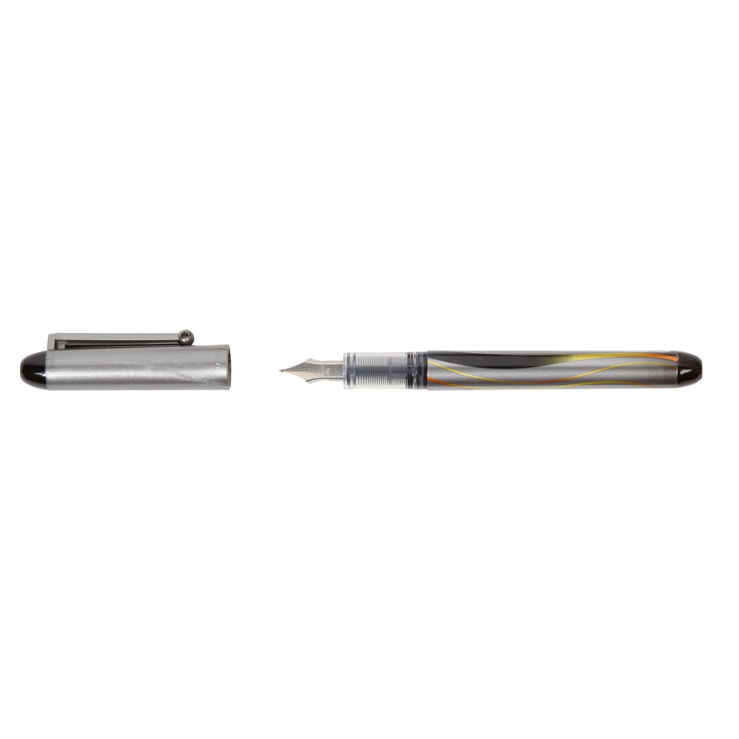 Pilot - Fountain pen Vpen medium silver/black | 12 pieces