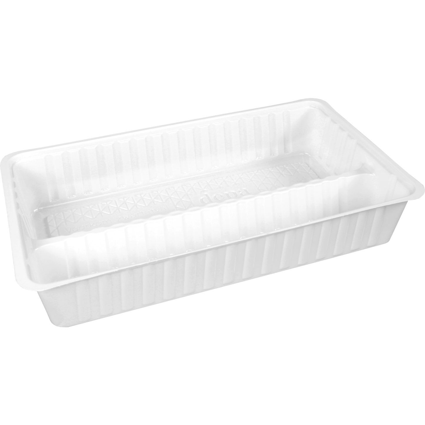 Klika - Bak | PS | A24 | 2-vaks | snackbak | 202x120x30mm | wit | 1000 stuks
