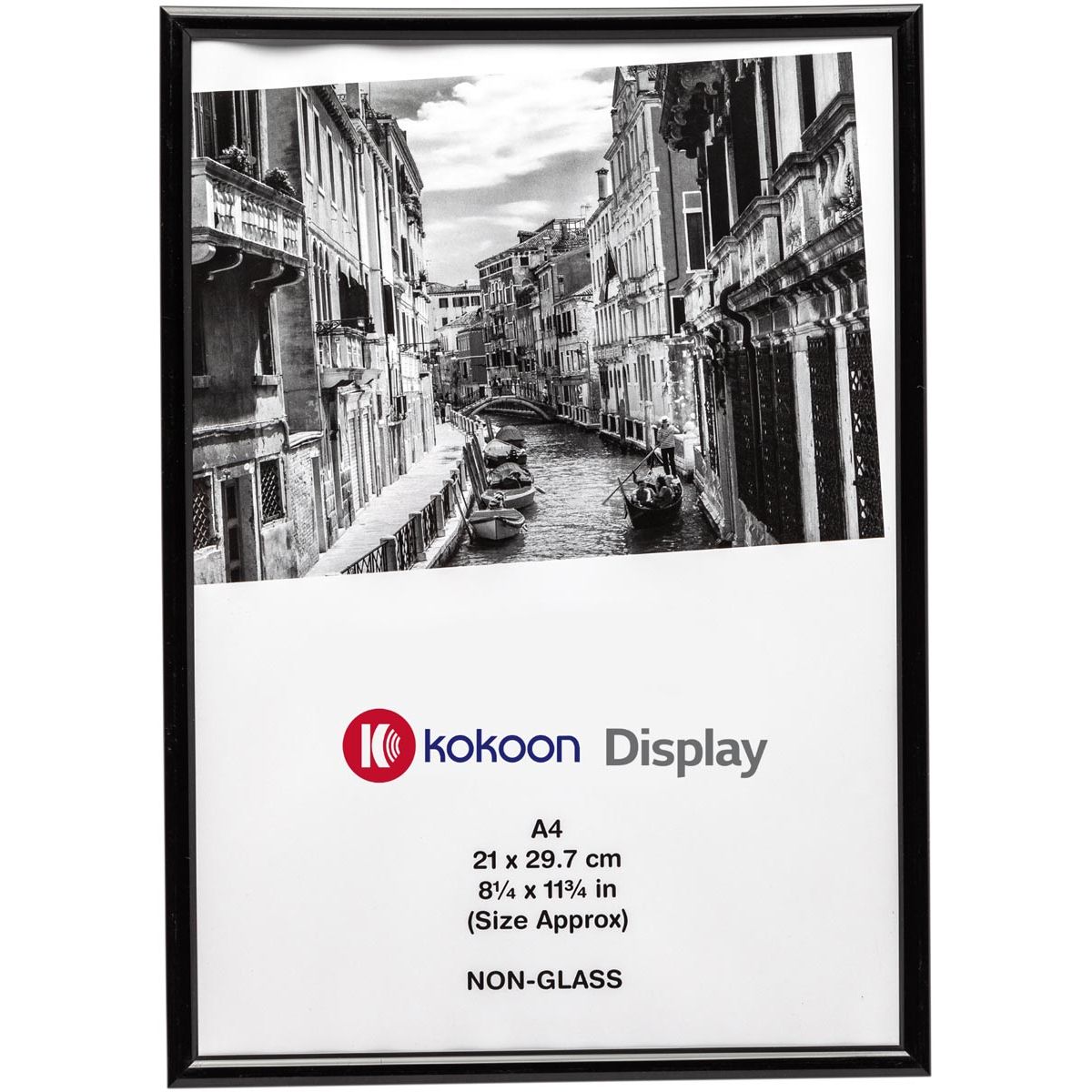 Kokoon Display – Fotorahmen, schwarz, ft A4