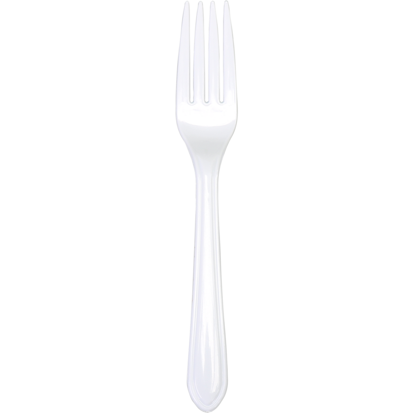 Depa - Plastikgabel 18 cm wiederverwendbar WEISS 50 Stück