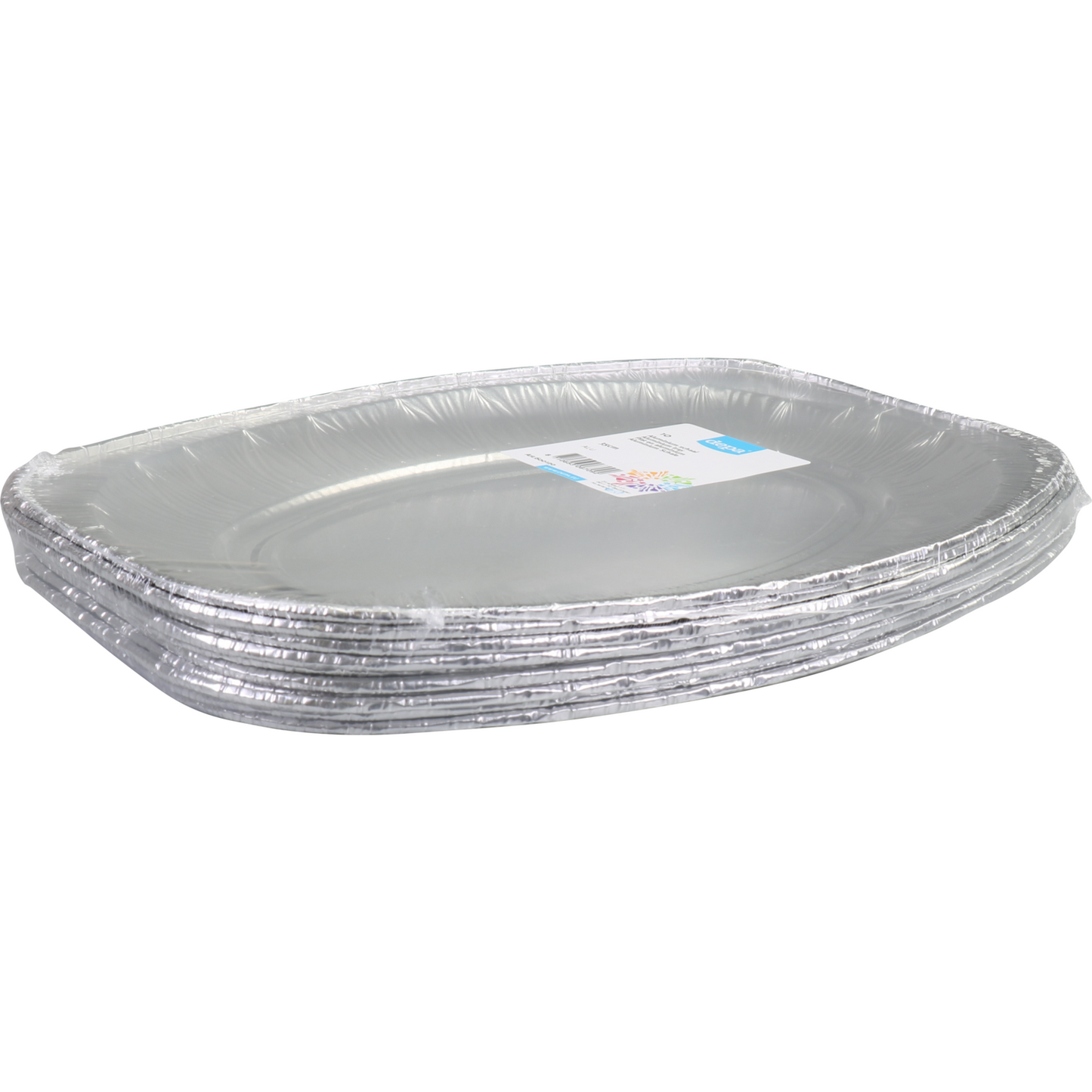 Depa - Schaal | cateringschaal | aluminium | ovaal | 350x245x21mm | zilver | 100 stuks