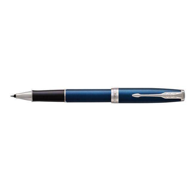 Parker - Bolígrafo roller fino PT laca azul Sonnet
