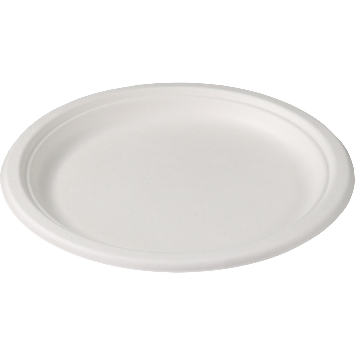 Depa - Bord | rond | 1-vaks | bagasse (suikerrietpulp) | Ø23cm | wit | 500 stuks