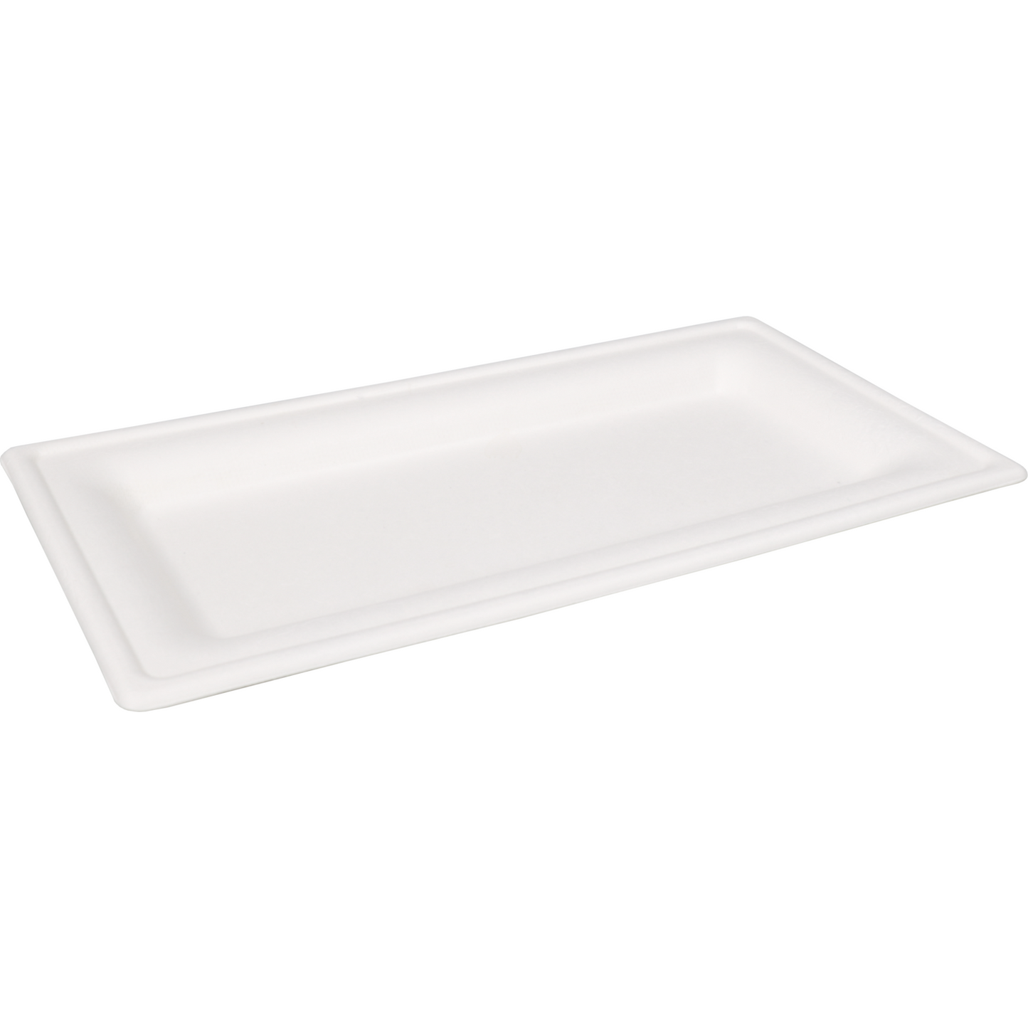 Depa - Bord | rechthoekig | 1-vaks | bagasse (suikerrietpulp) | 26x13cm | wit | 500 stuks
