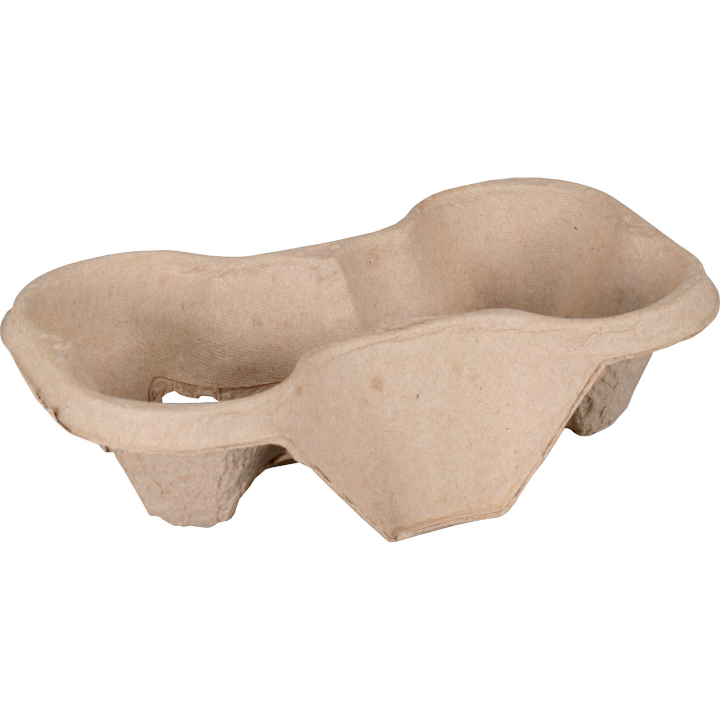 Klika - Draagtray | 2-vaks | 216x116x48mm | papierpulp | 400 stuks