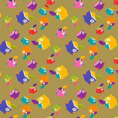 Klika - Gift wrapping paper Gift wrapping paper Reading Petes | gold 50 cm