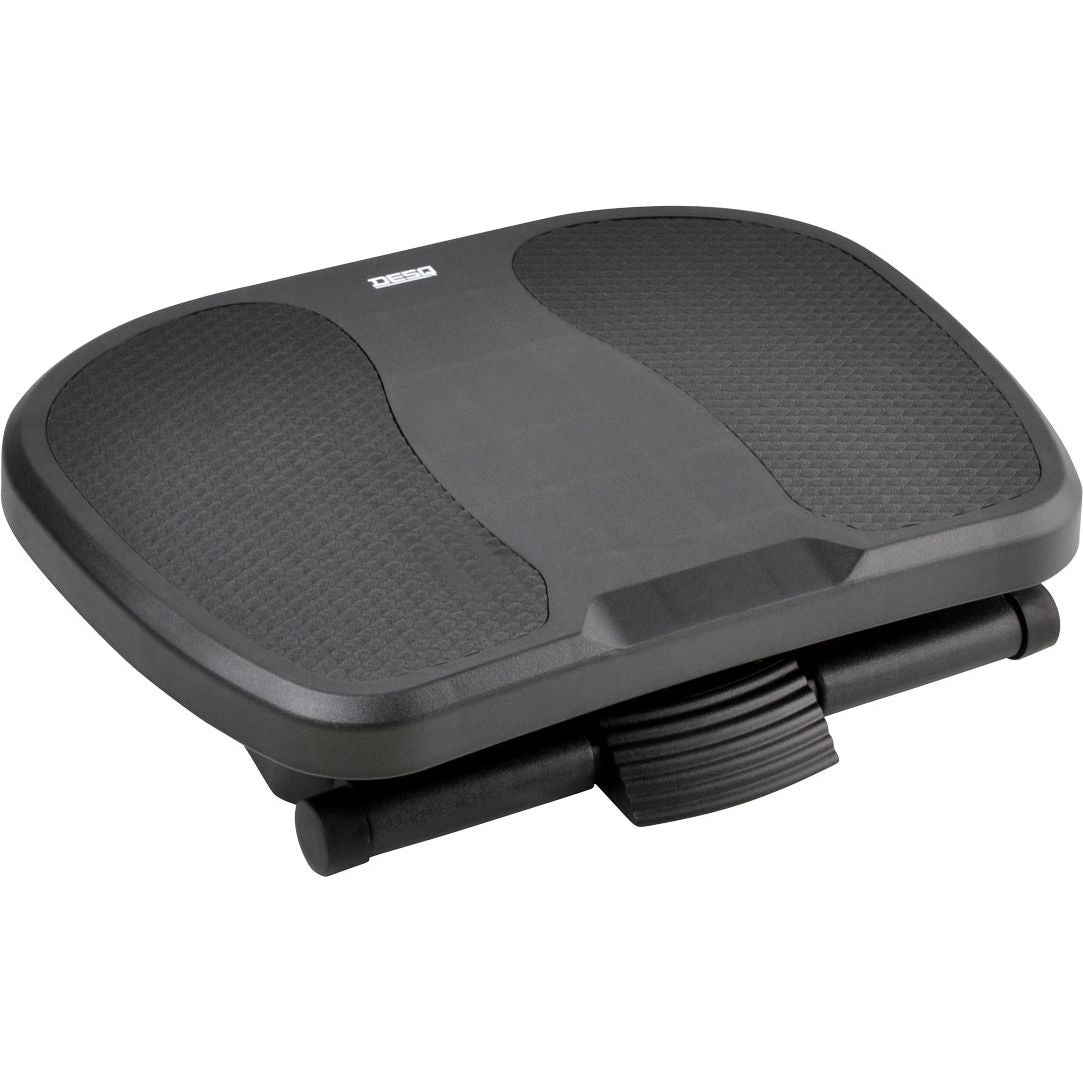 Desq - poggiapiedi antiscivolo, 3 posizioni di altezza, nero