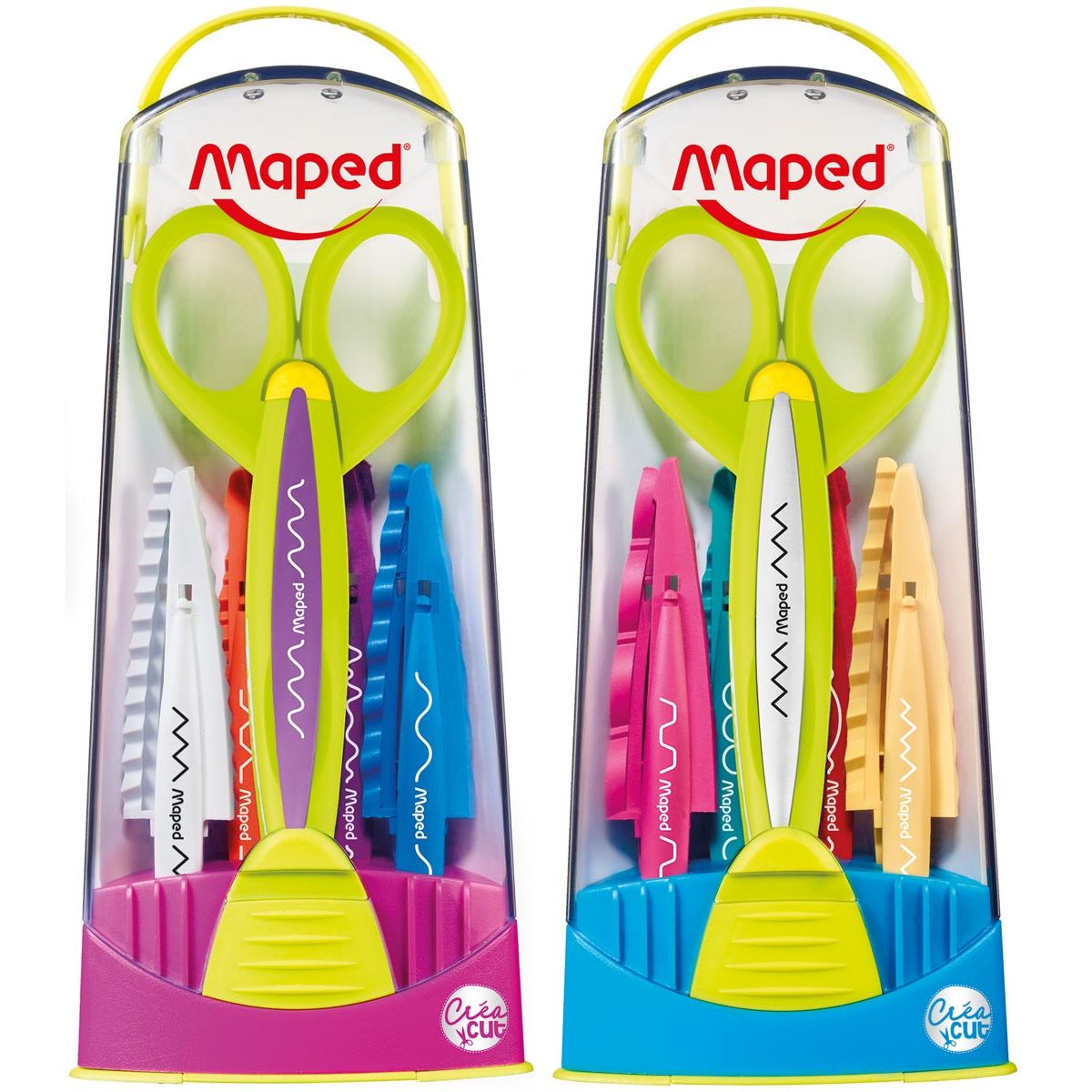 Maped - Scissors Crea Cut with 5 interchangeable motifs display of 8 pieces assorted