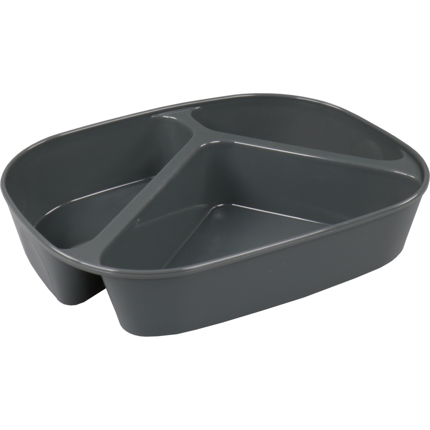Circ - Scale | menu scale | reusable | 3 compartments | pP | rectangular | 880ml | 236x181x47mm | gray | 48 pieces