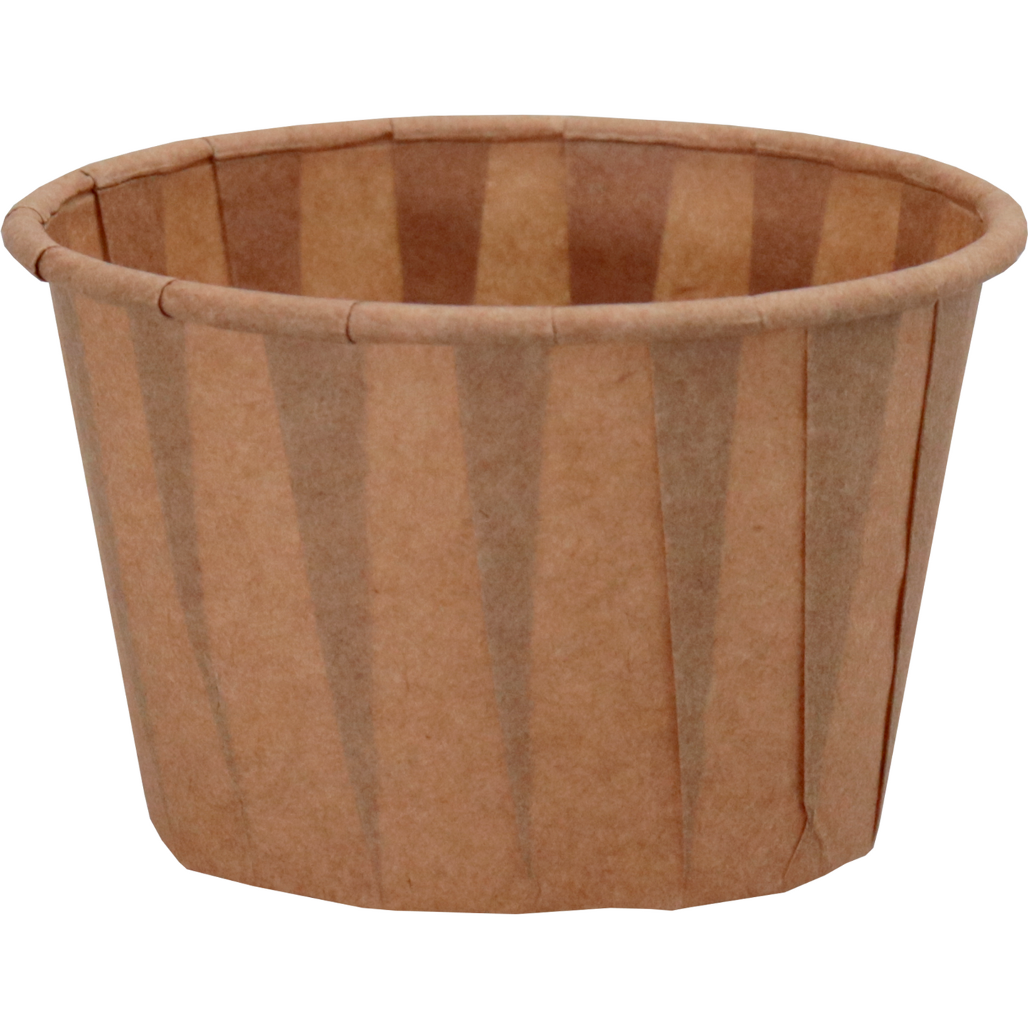 Paper sauce cup brown 55ml round 35mm 250 pieces