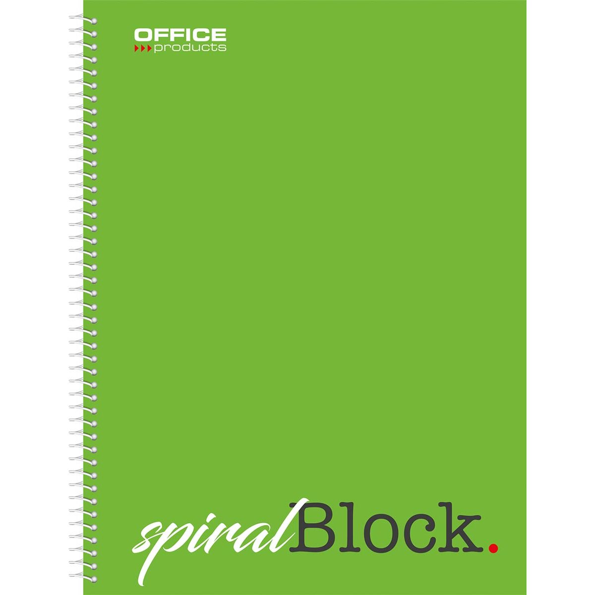 OFFICE products - spiraalschrift, A4, 80 blad, geruit 5mm