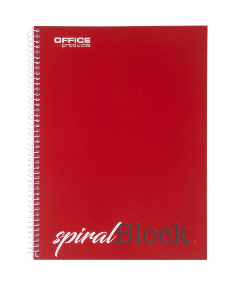 OFFICE products - spiraalschrift, A4, 80 blad, gelijnd