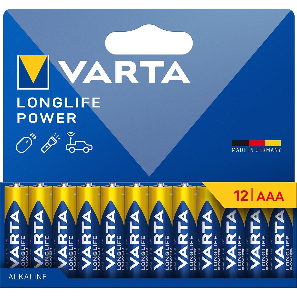Varta - batterij Longlife Power AAA, blister van 12 stuks
