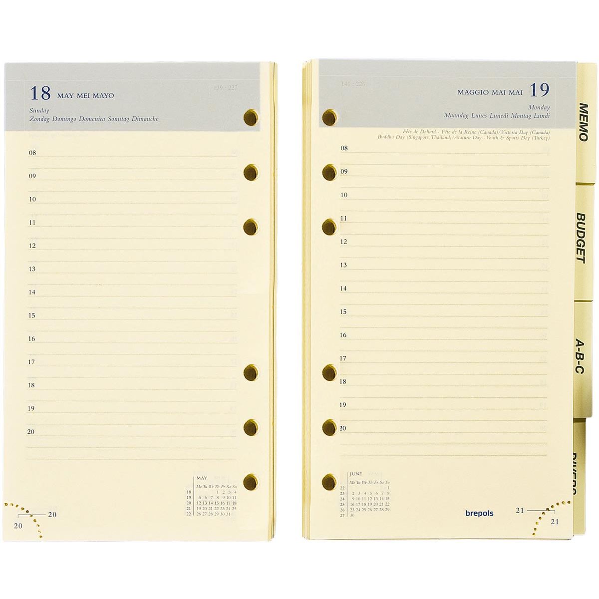 Brepols - Brefax 11 vulling agendagedeelte, 2026