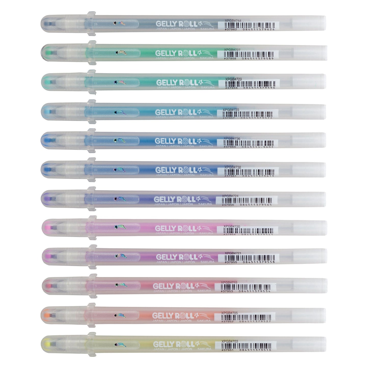Sakura - Gelschrijver gelly roll dust 12 kleuren | 6 stuks