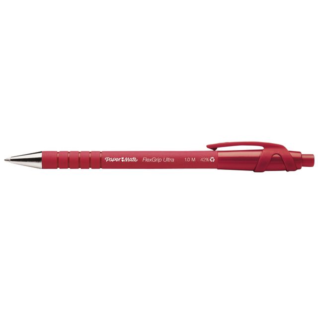 Paper Mate - Balpen papermate flexgrip ultra m rood