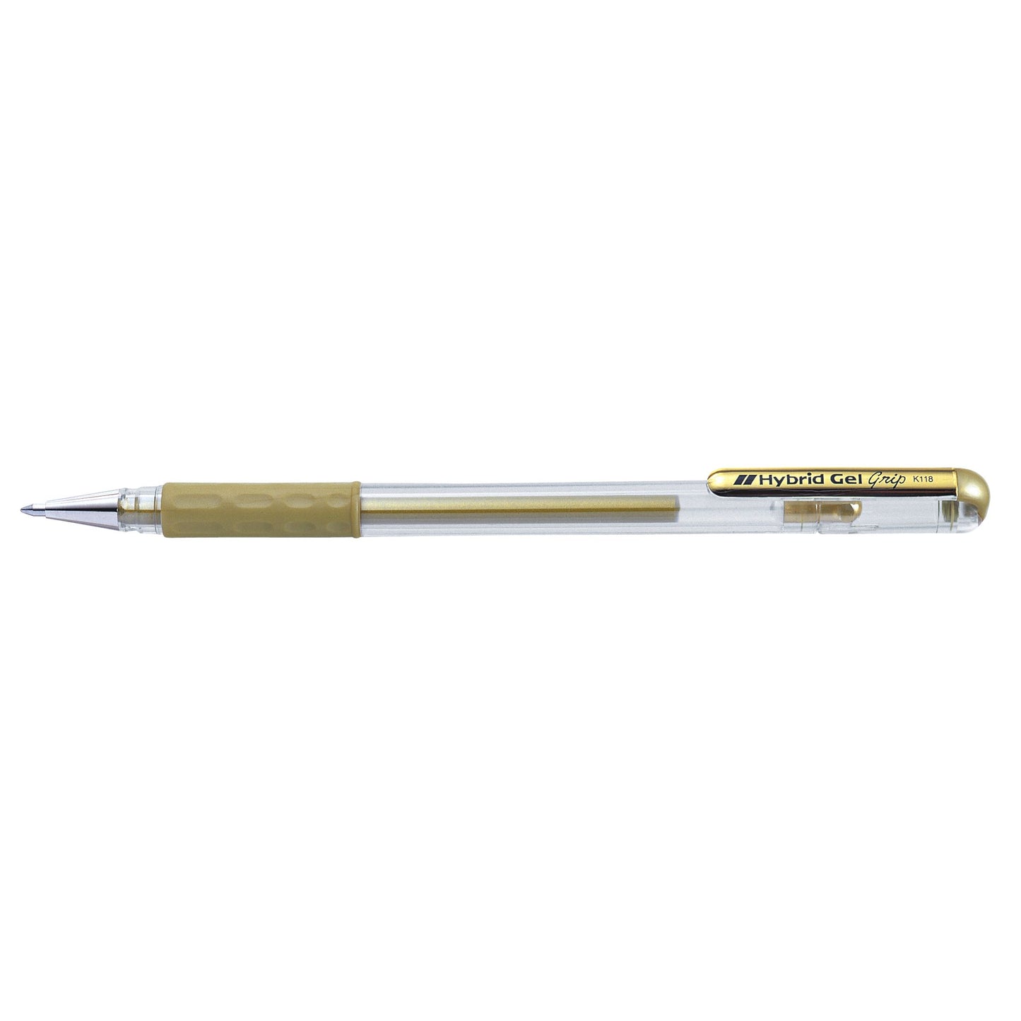 Pentel - Gel escritor K118 Grip mediano dorado
