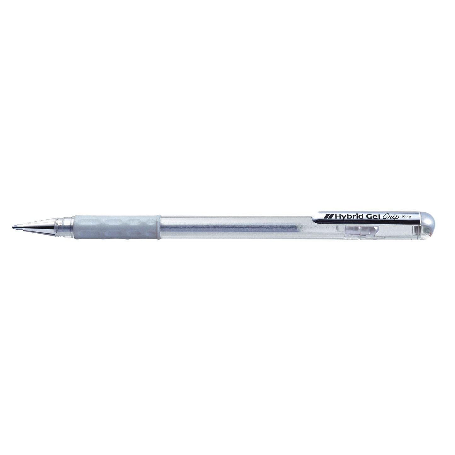 Pentel - Gelschreiber K118 Griff m silber | 12 Stück