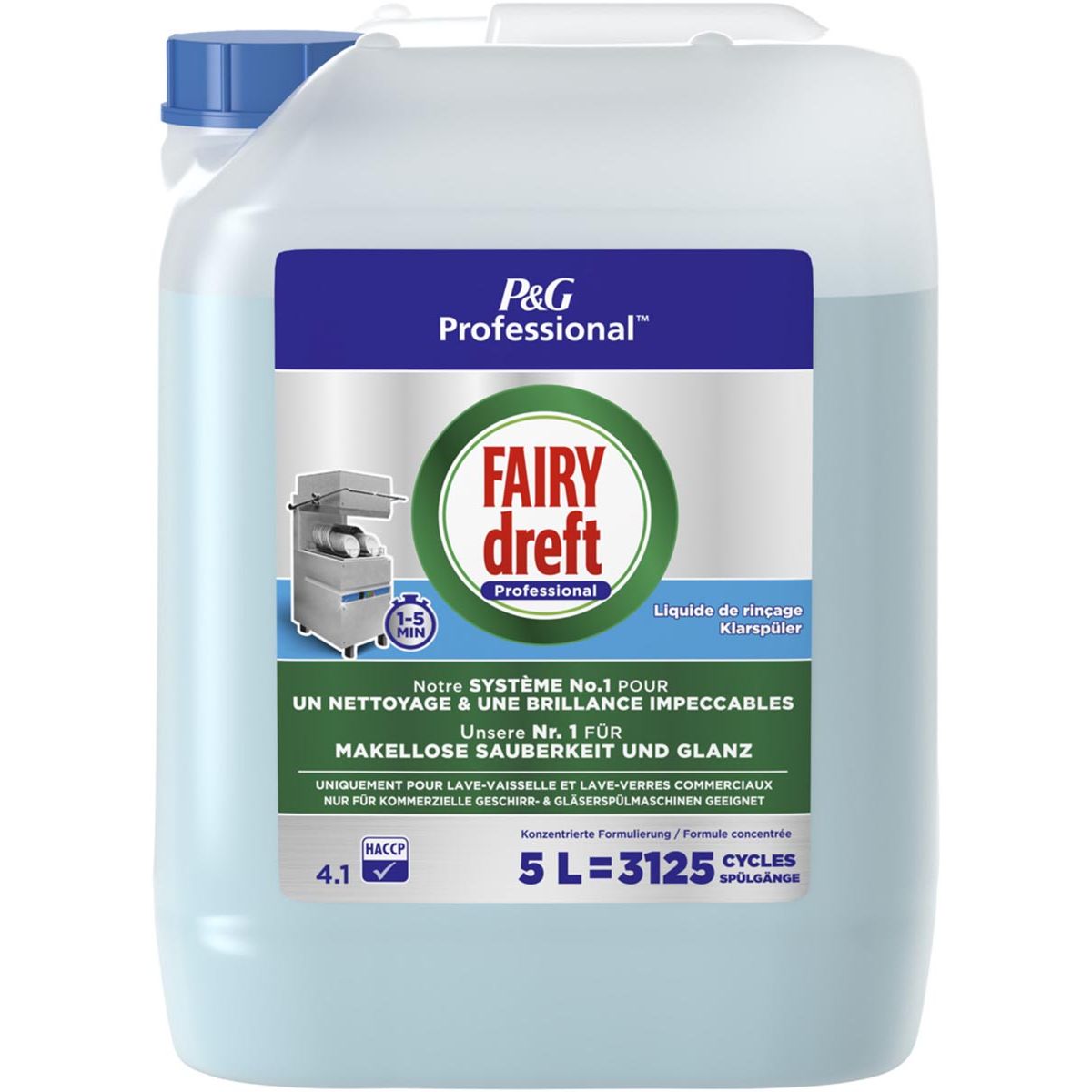 Dreft - Produit de rinçage professionnel IRY, flacon de 5 l