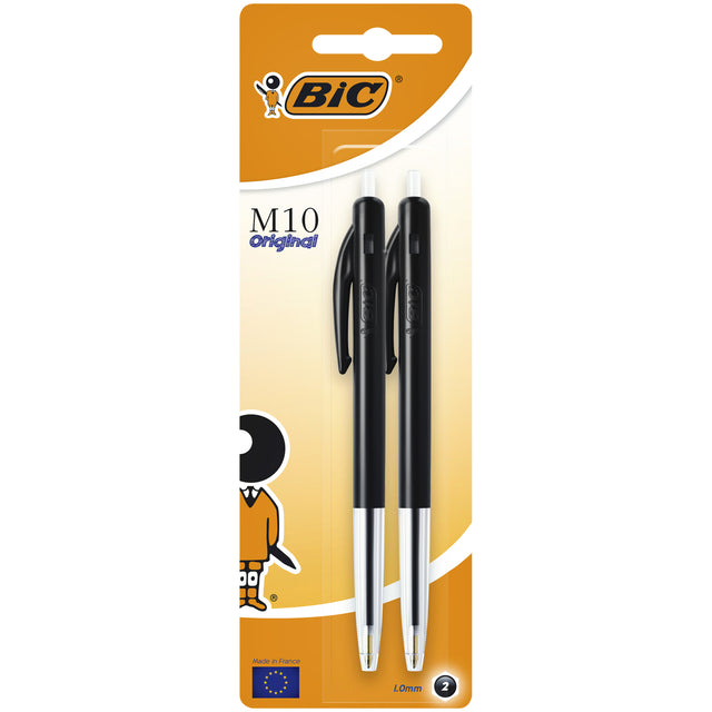 Bic - Ballpoint pen m10 m black | 20 pieces