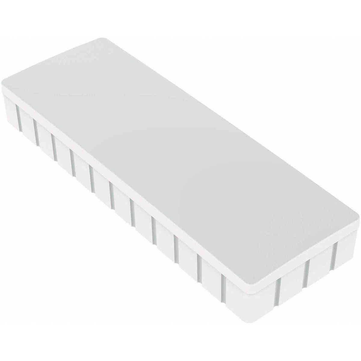 Maul - magneet Solid, rechthoek 54x19 mm, trekkracht 1 kg, doos van 10 stuks, wit