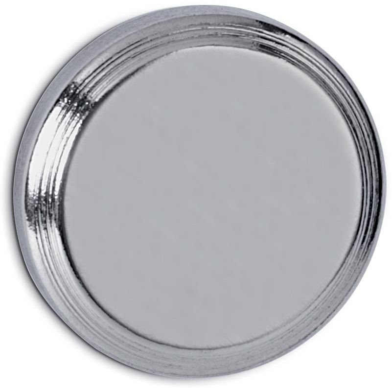 Maul - neodymium schijfmagneet, 16 mm, trekkracht 5 kg, voor glas- en whitebord, zilver, blister van 1 stuk