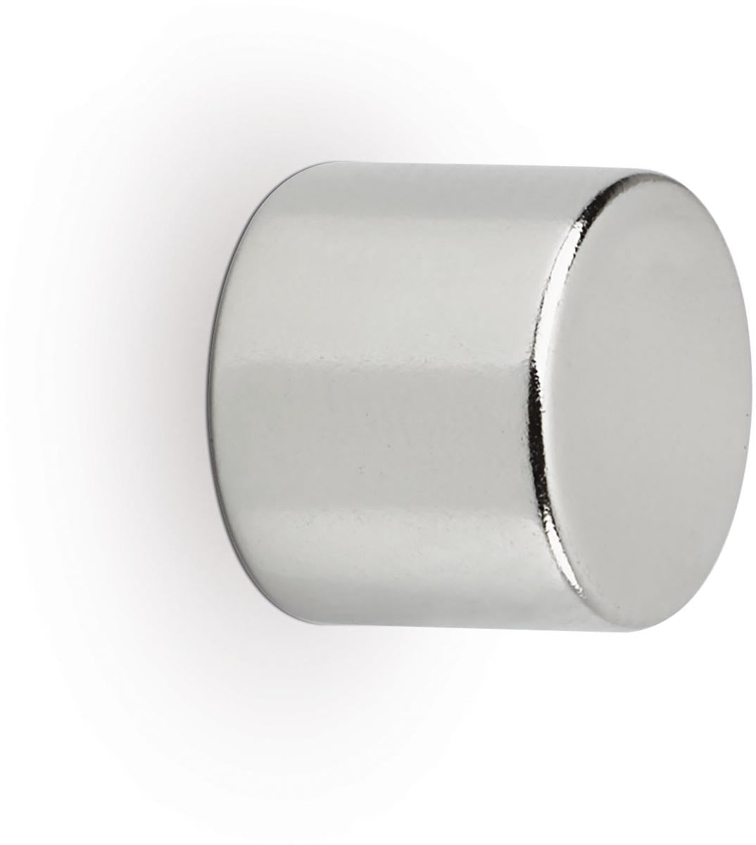 Maul - neodymium cylinder magneet, ft 10 x 10 x 10 mm, trekkracht 4 kg, zilver, blister van 10 stuks