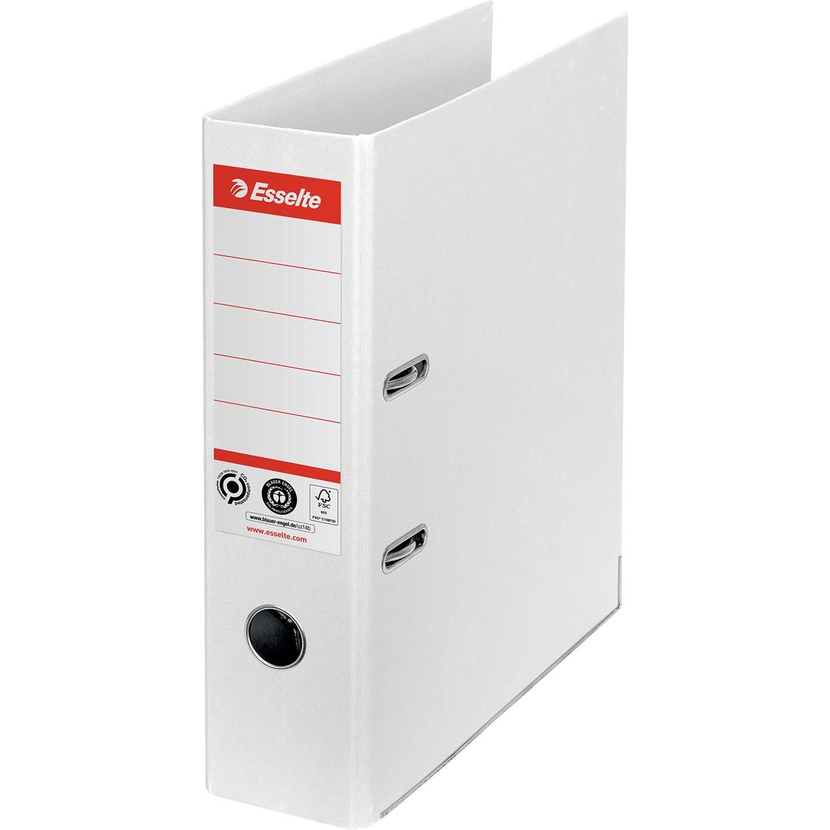 Esselte - No.1 folder, A4, spine 7.5 cm, white
