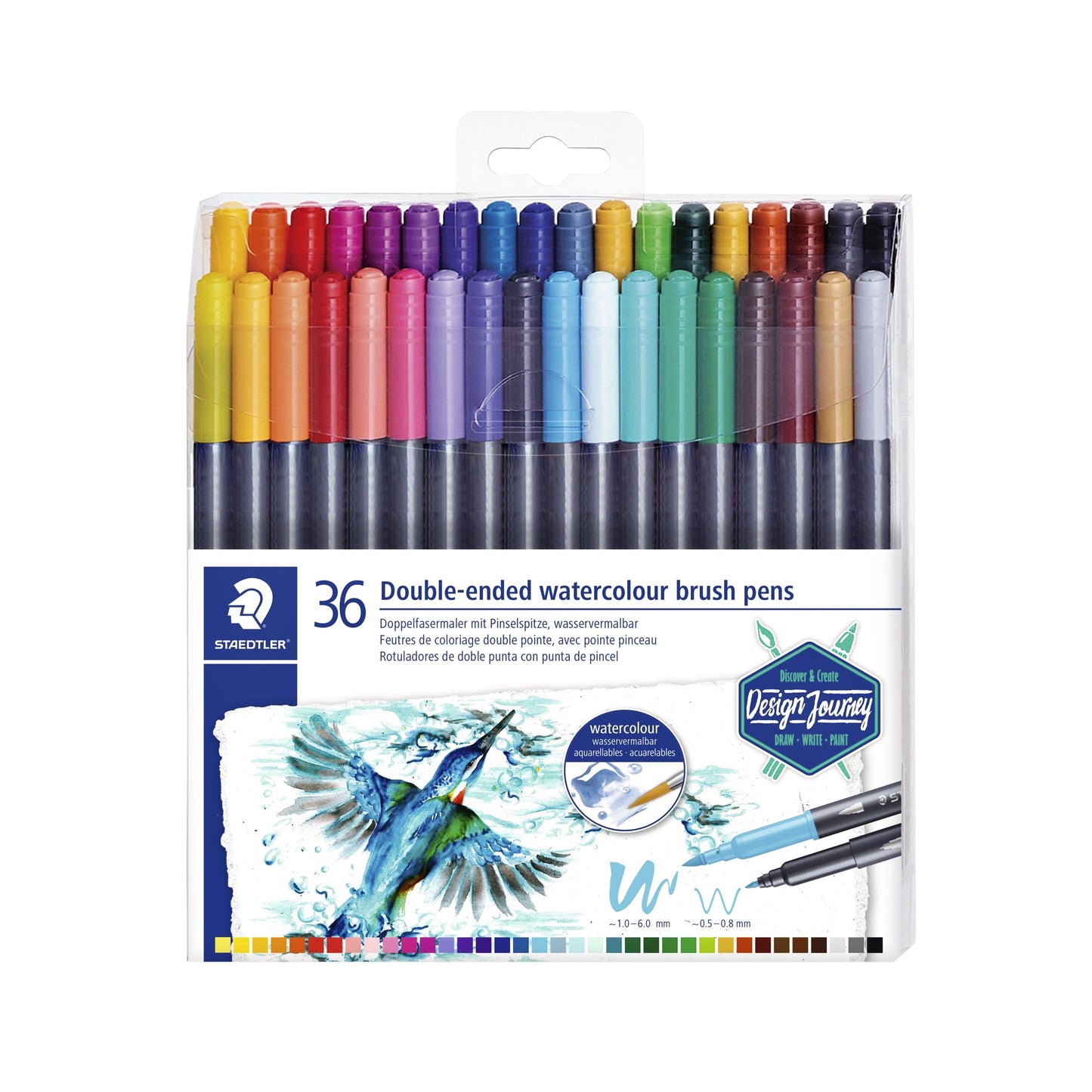 Staedtler - Brushpen 3001 marsgr duo 0.5-6mm ass