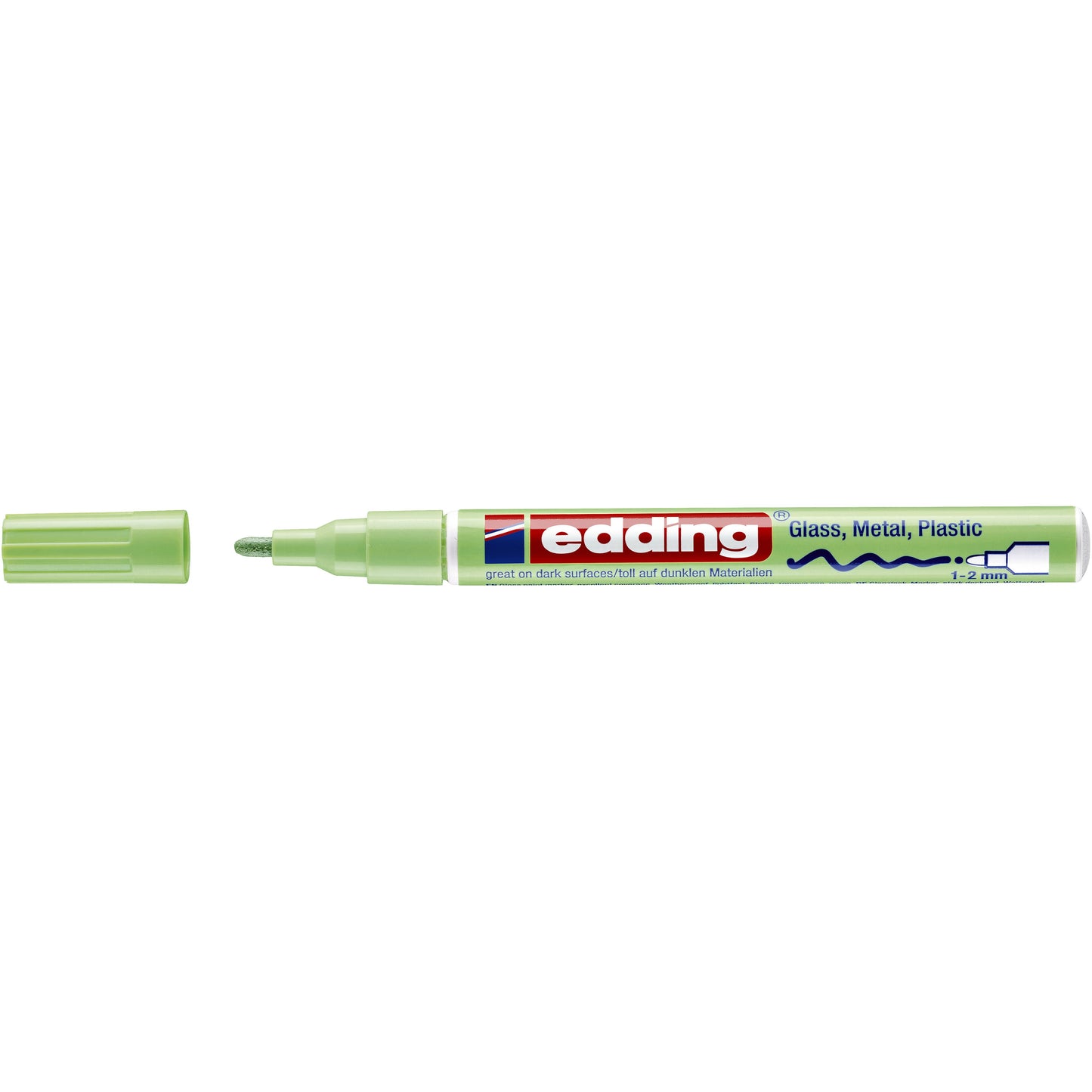 Edding - Marcador de pintura al óleo 751 1-2 mm verde pastel | 10 piezas
