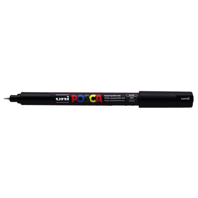 Posca - Paintmarker Uni PC1MR extra fino negro | 6 piezas