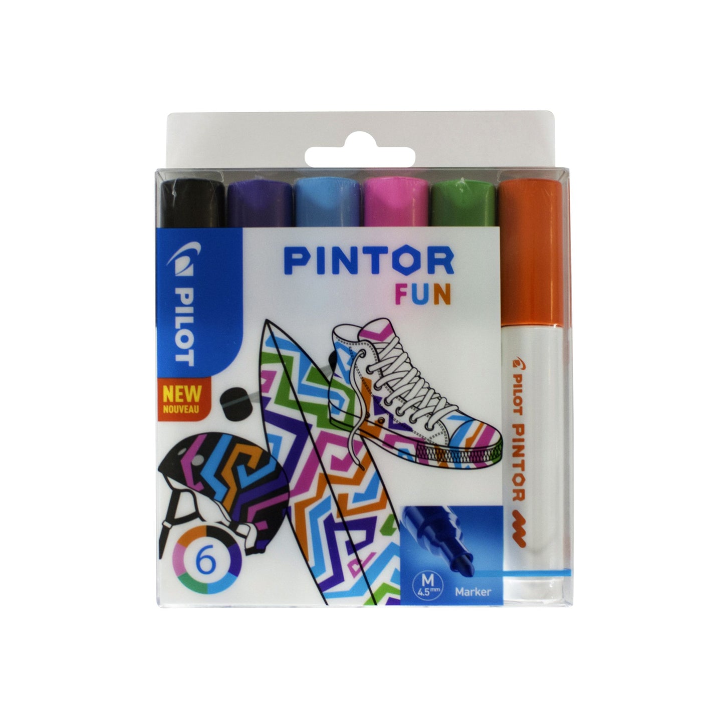 Pilot - Paint Pen Pintor fun medium étui assorti de 6 pièces
