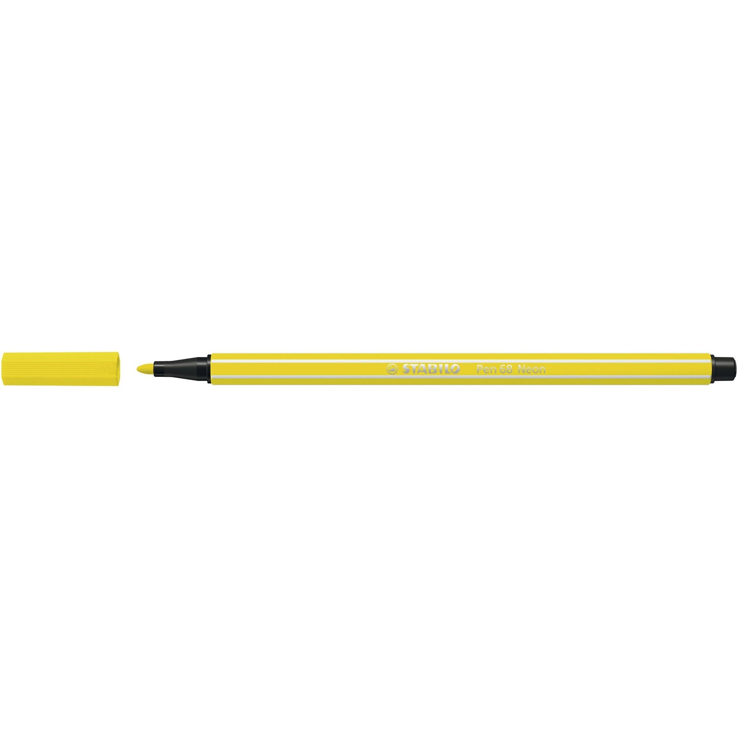 Stabilo - Pen 68, premium viltstift, neon geel, per stuk