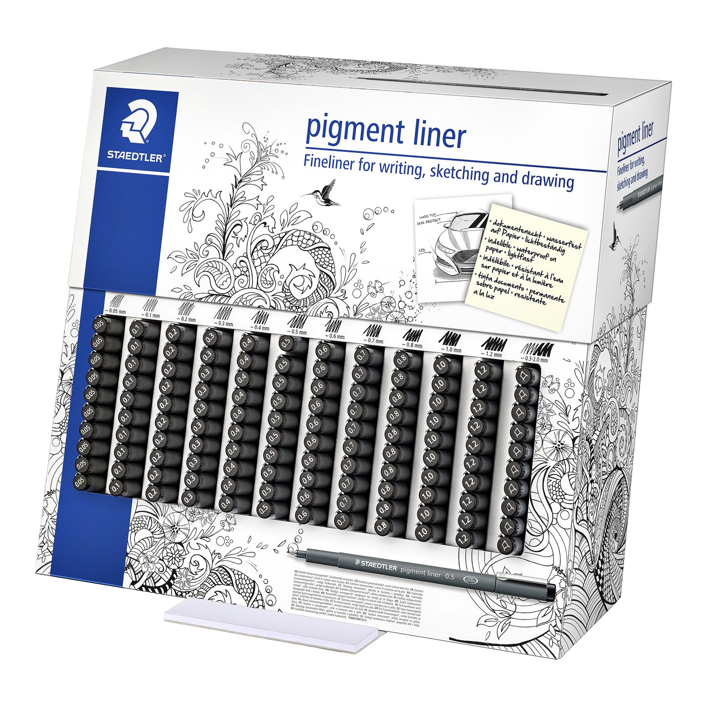 Staedtler - Fineliner pigment 308 présentoir à 120 culs