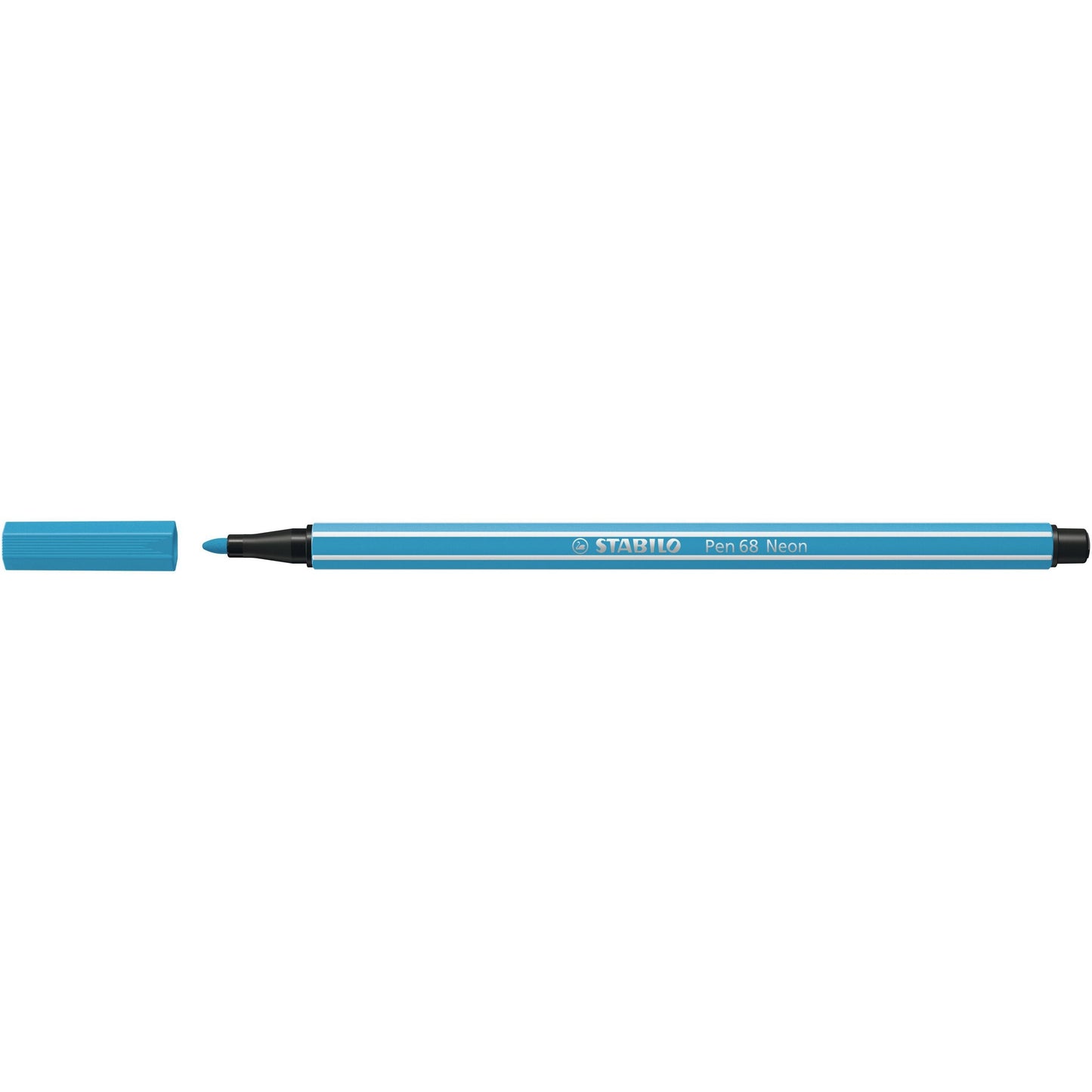 Stabilo - Felt-tip pen 68/031 medium neon blue | 10 pieces