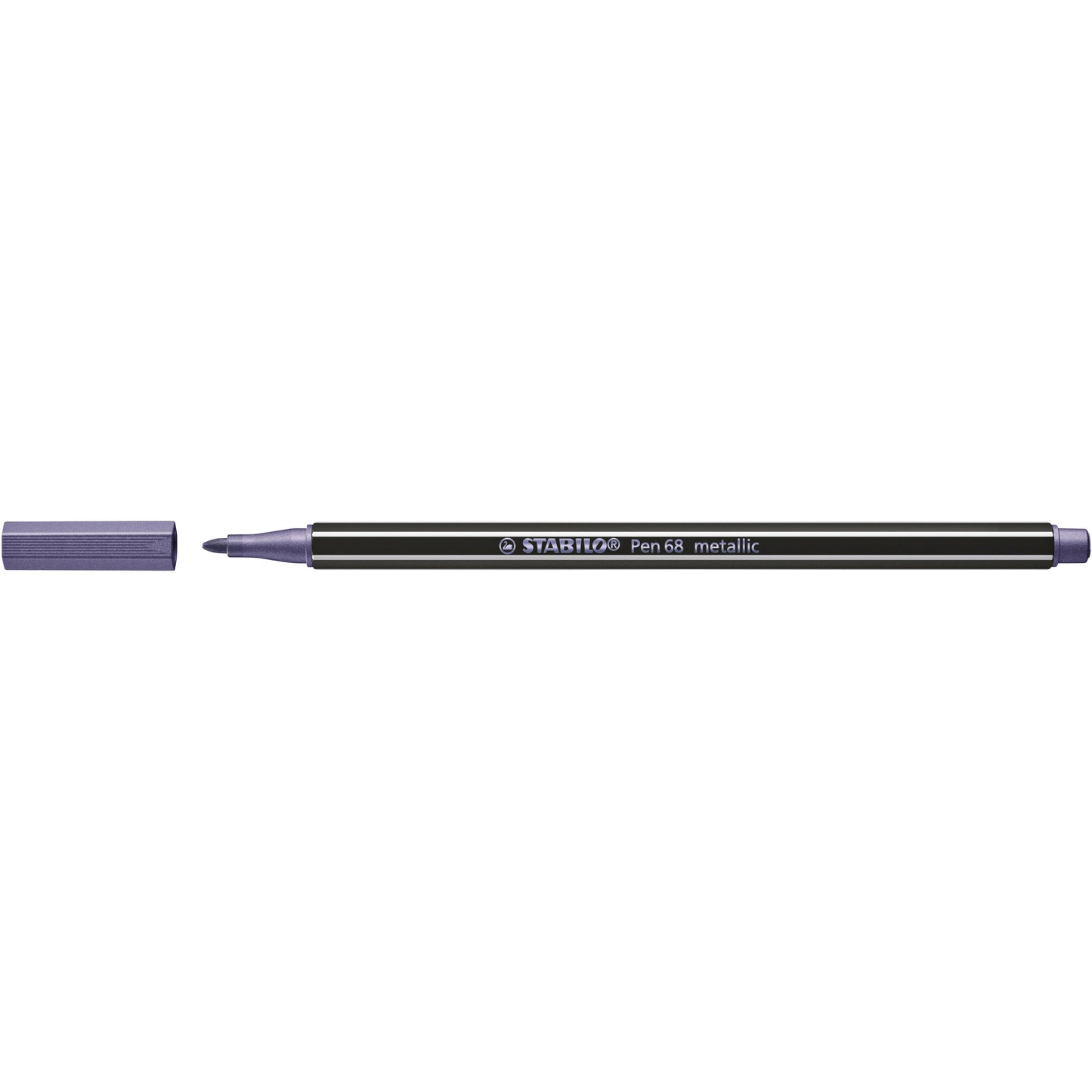 Stabilo - Pennarello 68/855 lilla medio metallizzato | 10 pezzi