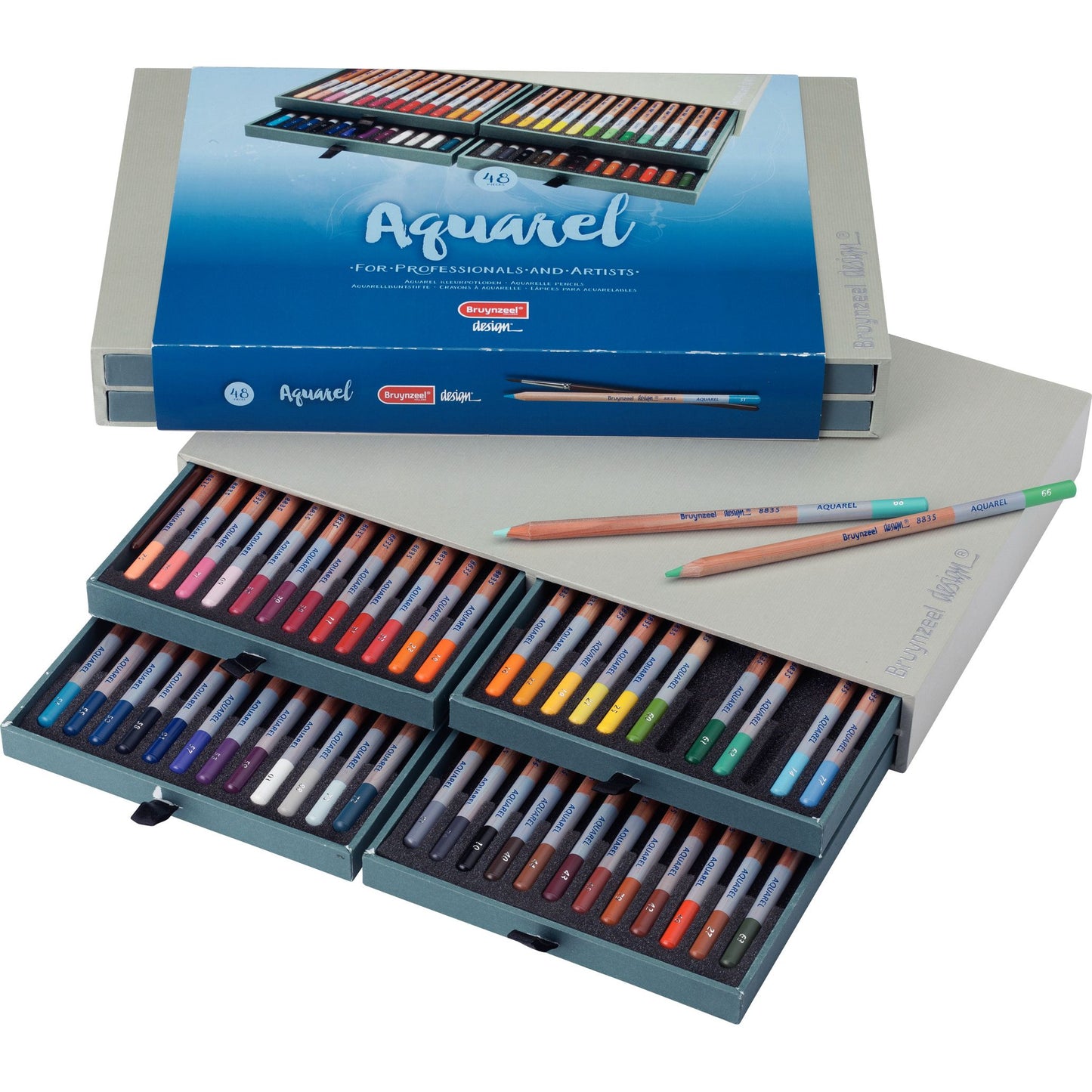 Bruynzeel - Aquarelpotlood design set 48 kleuren