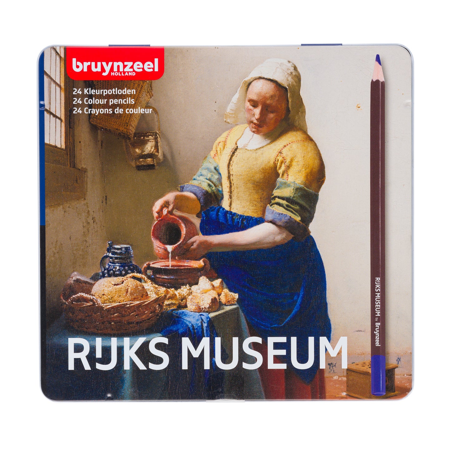 Bruynzeel - Kleurpotlood Rijksmuseum Johannes Vermeer blik à 24 kleuren | 6 stuks