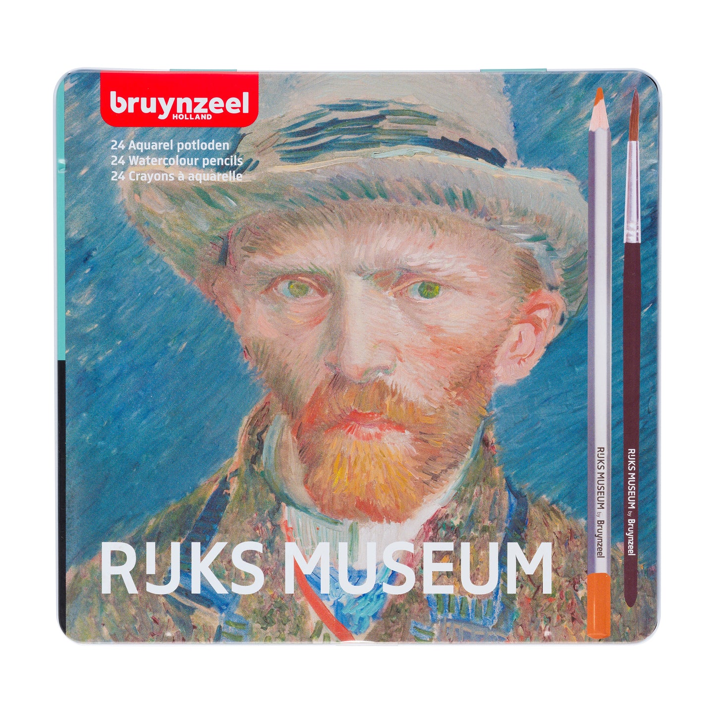 Bruynzeel - Crayons de couleur aquarelle Van Gogh boîte de 24 pièces assorties