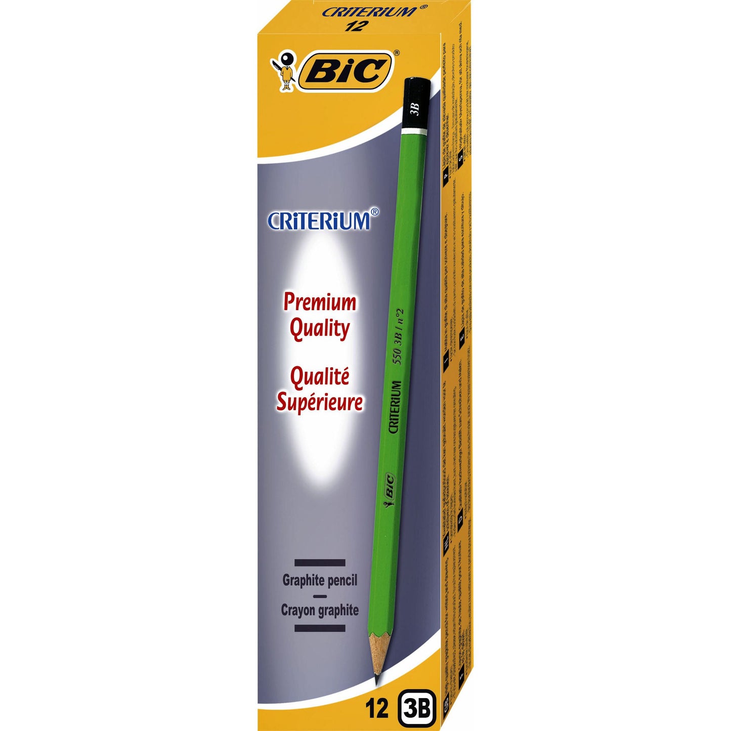 Bic - Bleistift 550 sechseckig 3B