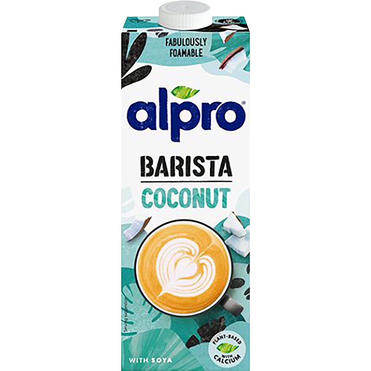 Alpro - Leche de coco vegetal Barista, 1 l, paquete de 8