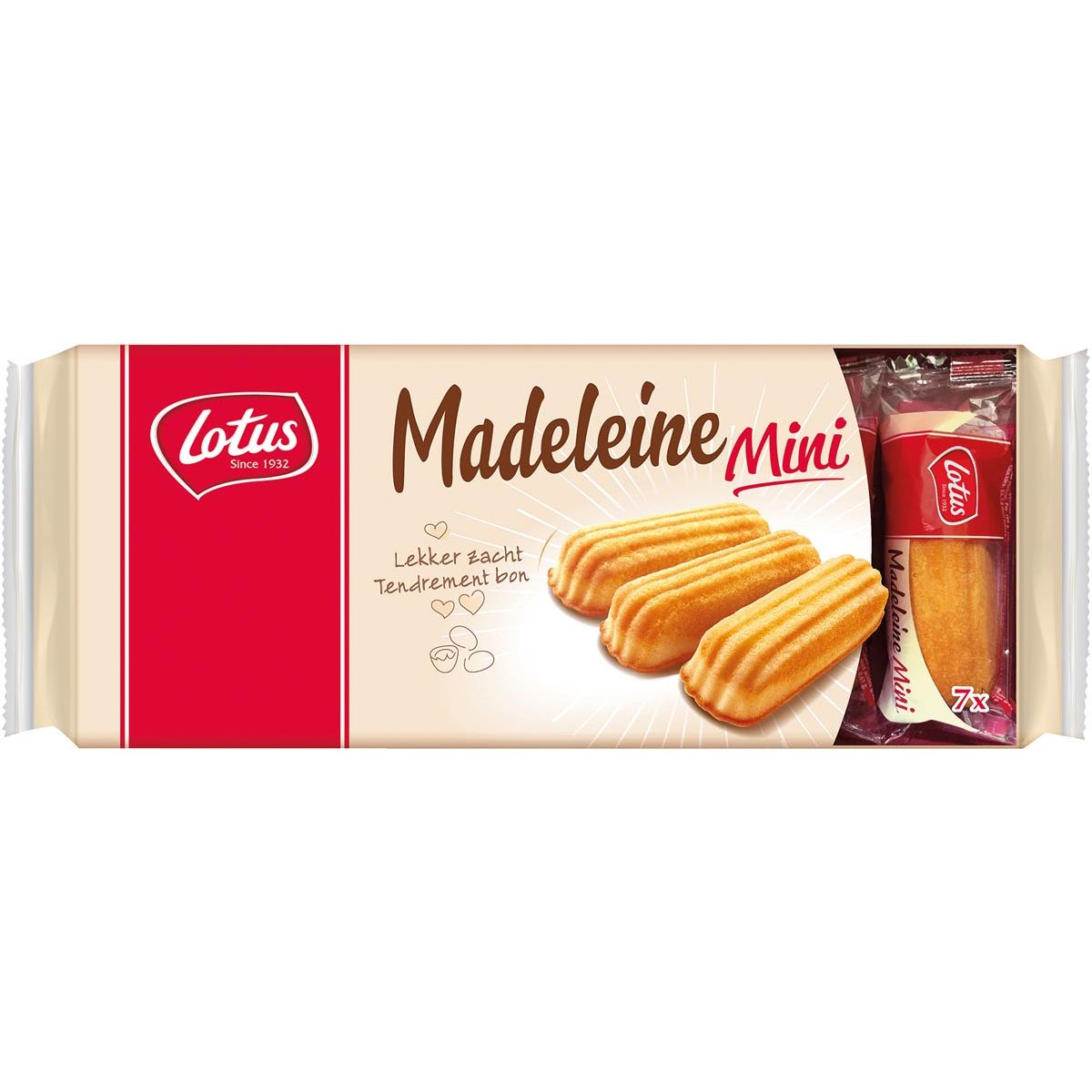 Lotus - Madeleine Mini, 17 g, paquet de 7