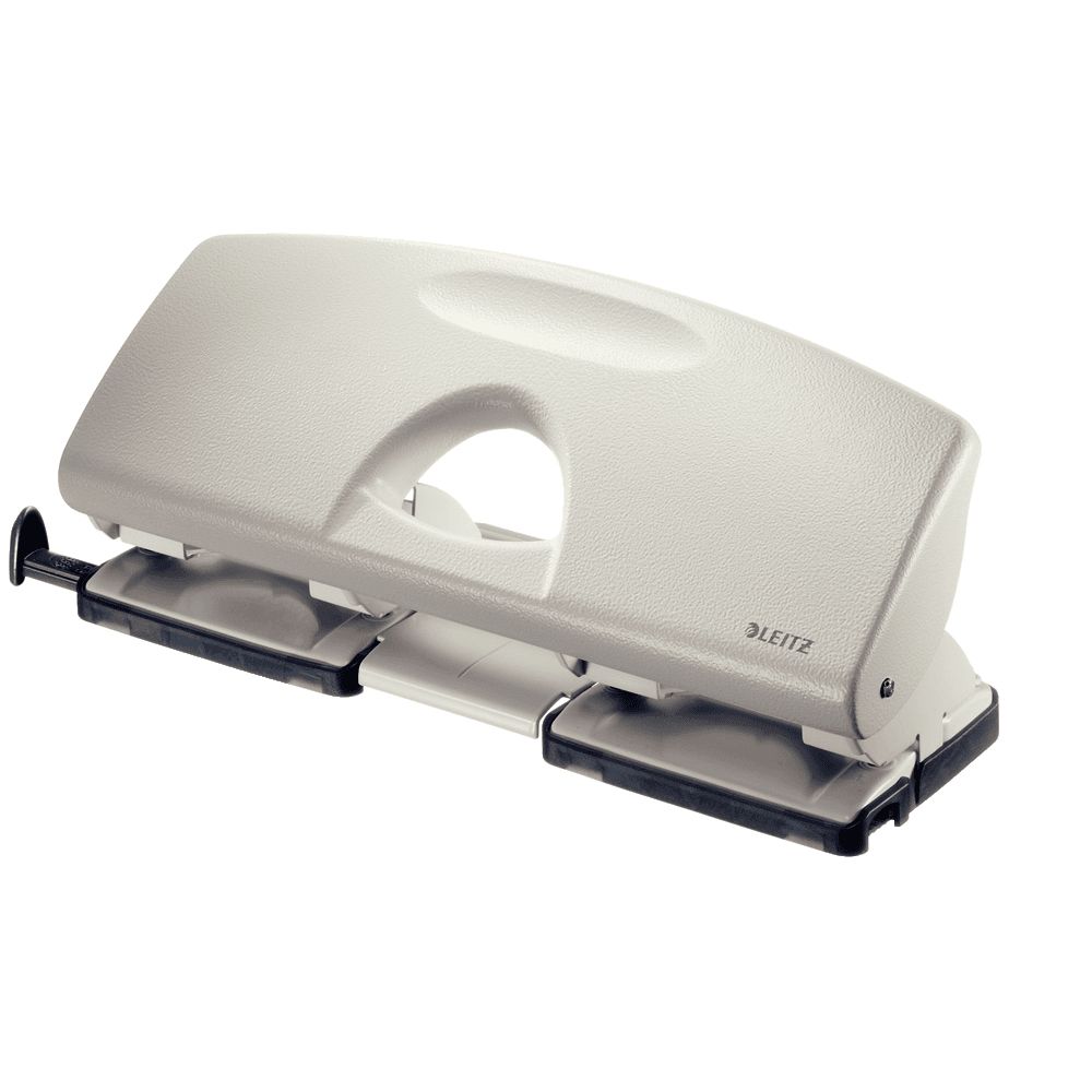 Leitz - Locher Metall 4 Löcher 25 Blatt grau