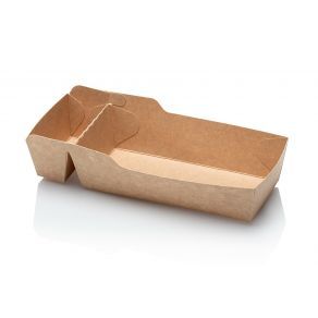 Kraft - Contenitore snack A9+1/A22, 120x70x35mm 50 pezzi
