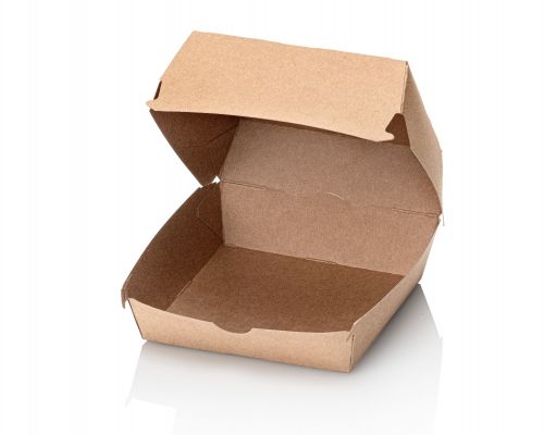 Caja para hamburguesas Kraft Grande 120x120x100mm 100 piezas