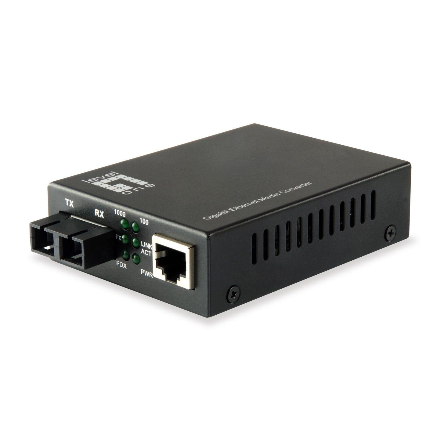 LEVEL ONE - LevelOne GVT-2002 netwerk media converter 1000 Mbit/s 1310 nm Single-mode Zwart