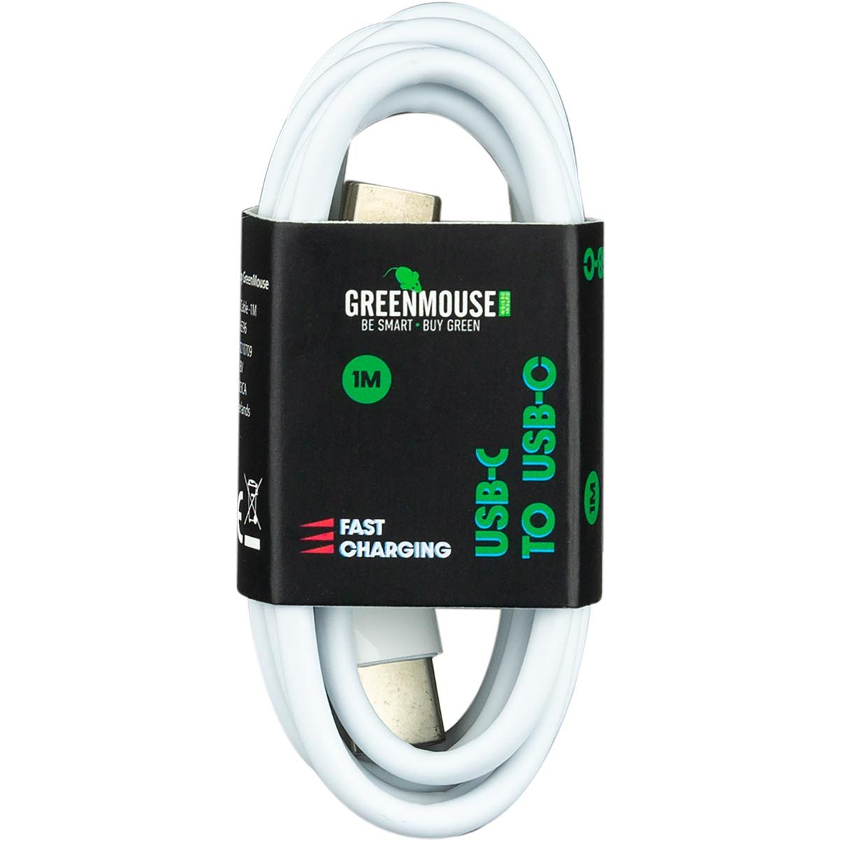 Greenmouse - Cavo USB C-C 2.0 1 metro bianco