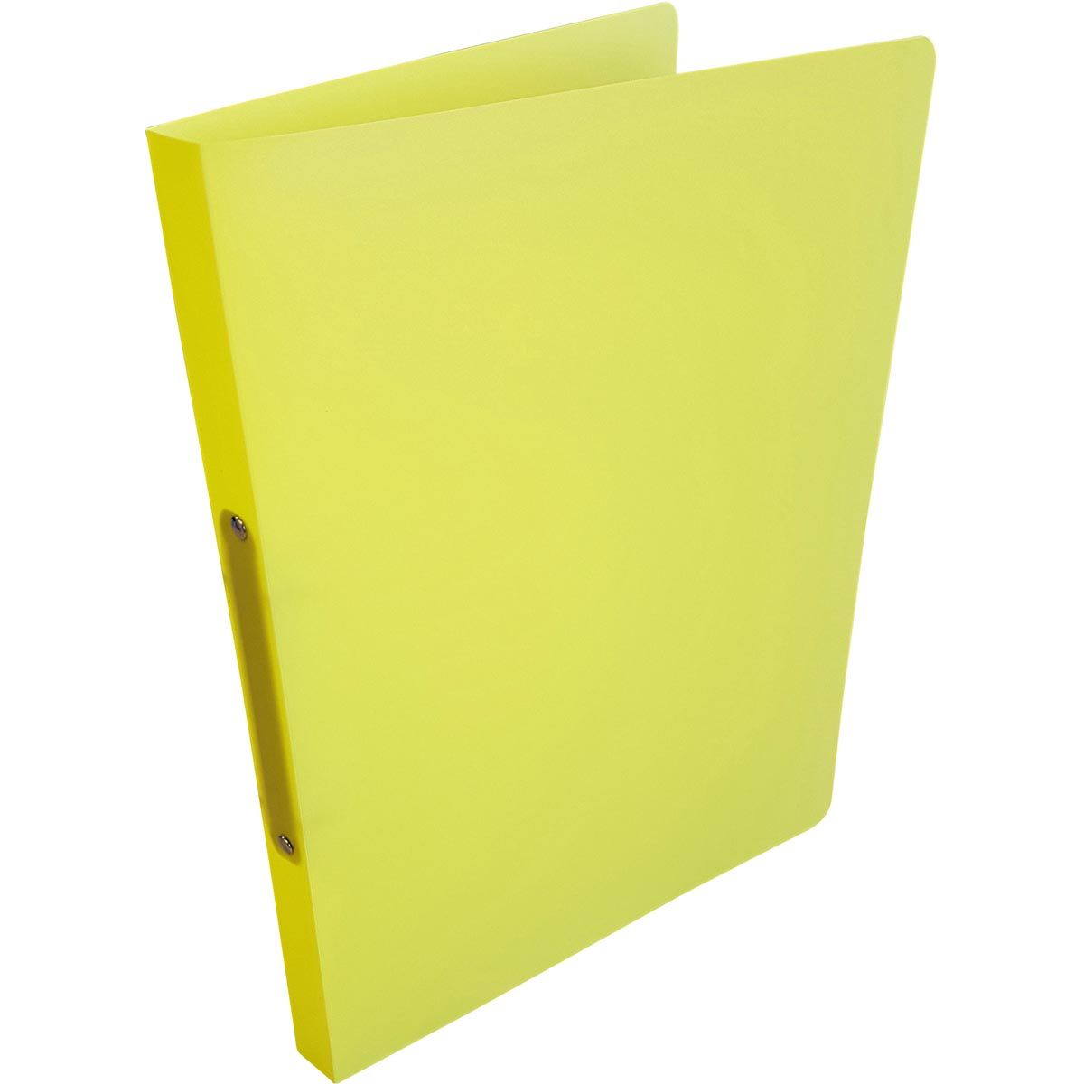 Alpha - ringmap, voor ft A4, uit PP, 2 ringen van 16 mm, geel