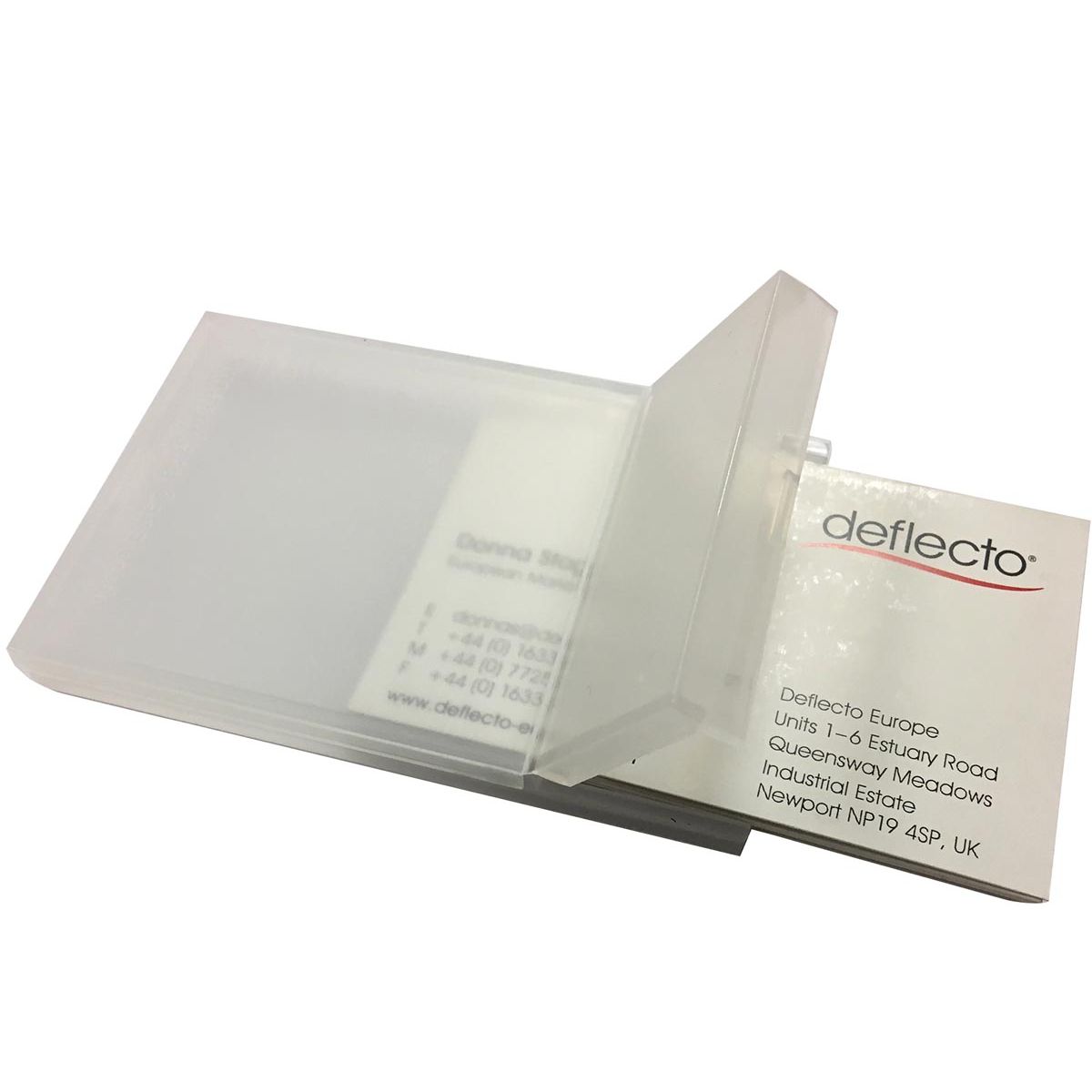 Deflecto - porte-cartes de visite transparent